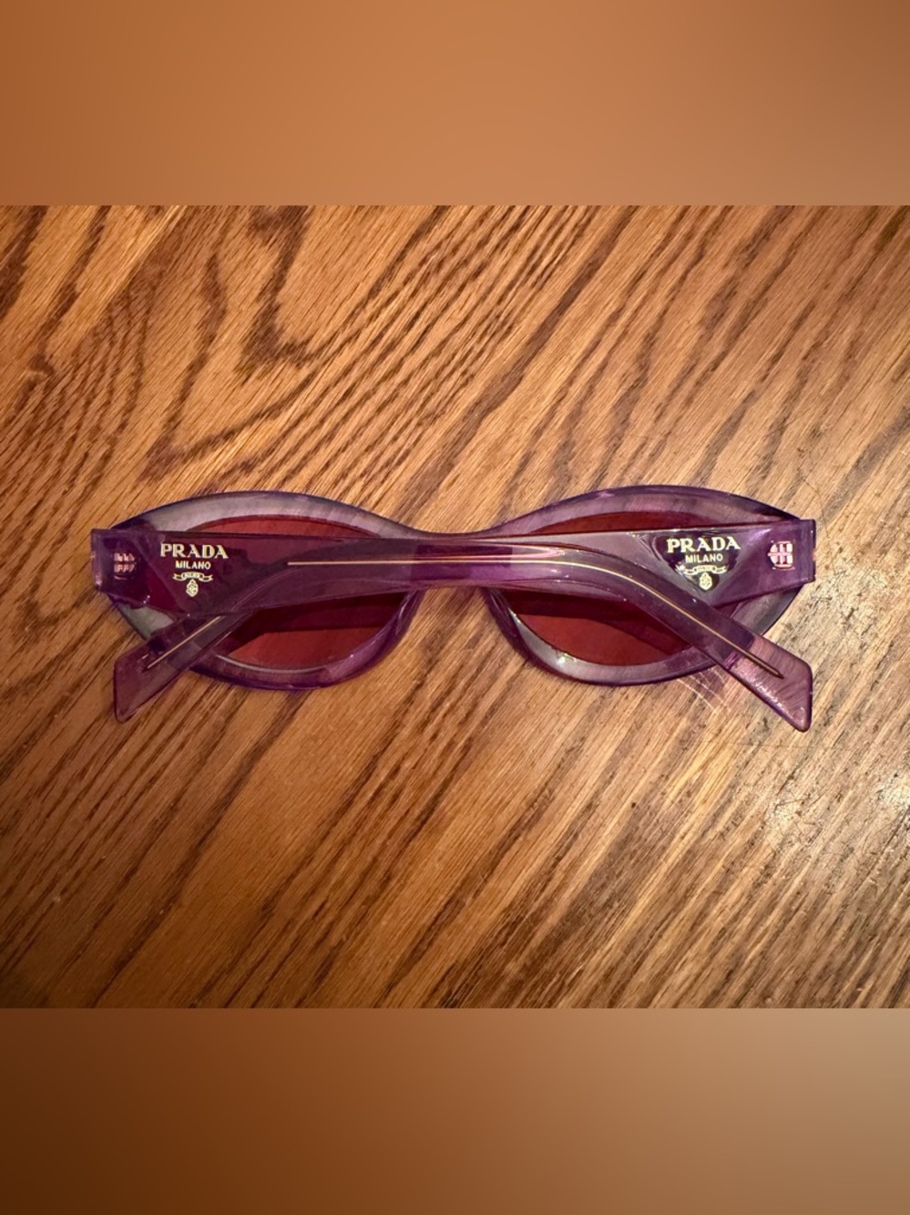 Prada Purple Transparent Sunglasses - Picture 2 of 4